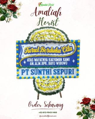 Papan Bunga Duka di Rutong