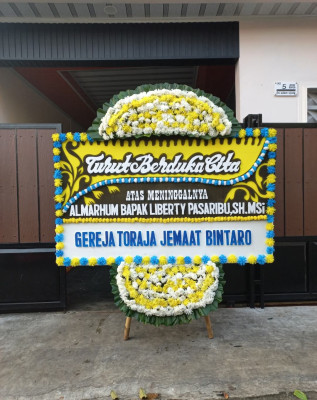 Papan Bunga Duka di Rutong